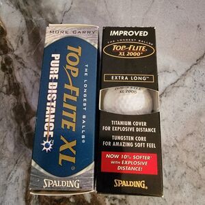 Two Boxes of Spaulding Golf Balls total Six New Golf Balls